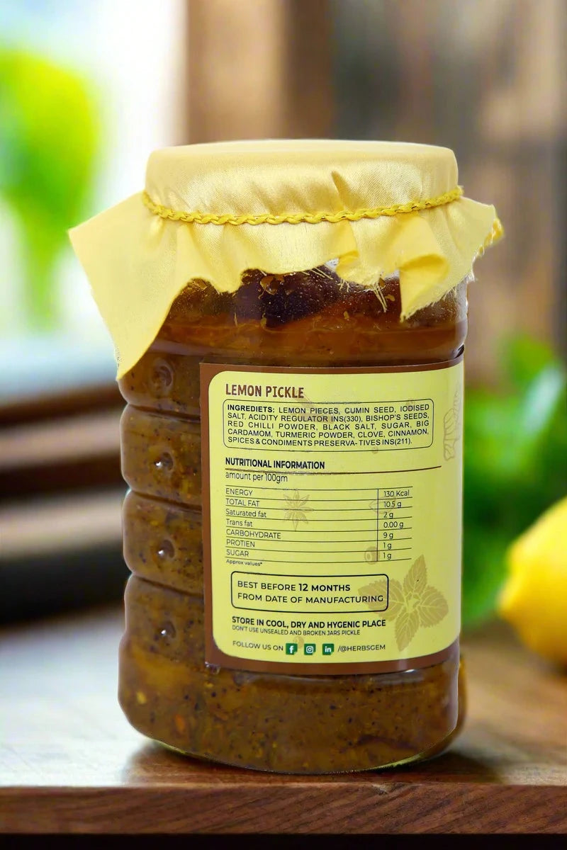 Herbsgem's Artisanal Lemon Pickle Elixir- Pack of 2
